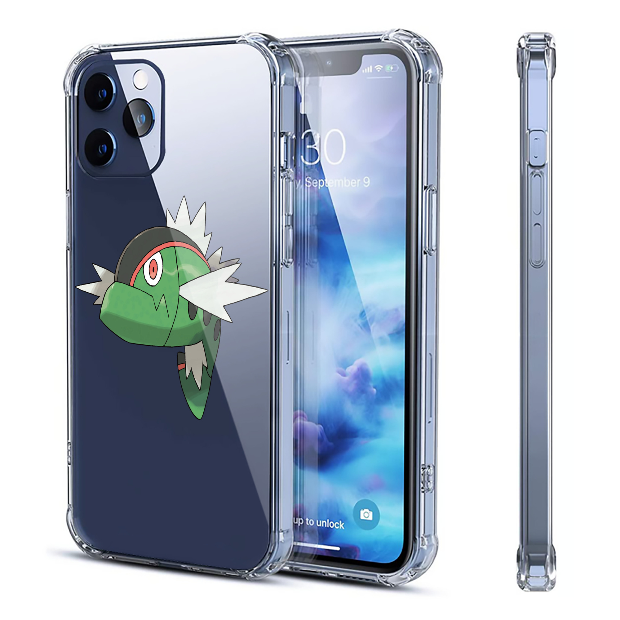 （画像用） ポケットモンスター Pokémon 【iPhone 12シリーズ対応】透明スマホケース（クリアソフトケース）